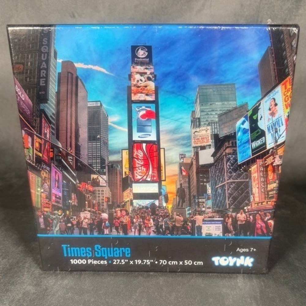 Toynk Times Square Jigsaw Puzzle 1000 Pieces New Sealed 27.5 x 19.75 Inch